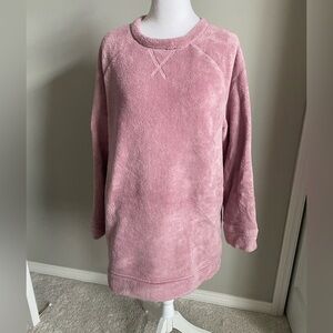 32 Degrees Women's Plush Pink Pajama Top